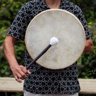 A farkas szelleme- sámán dob és ütő - hangolható- 40cm