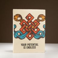 Nagy Lokta Papír Napló - Inspiráció (21x15cm) - 45 oldal - Your Potential - könyvjelzővel