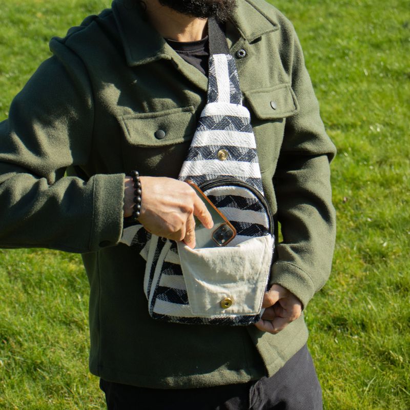 Crossbody jacquard táska - Atlas Nomad
