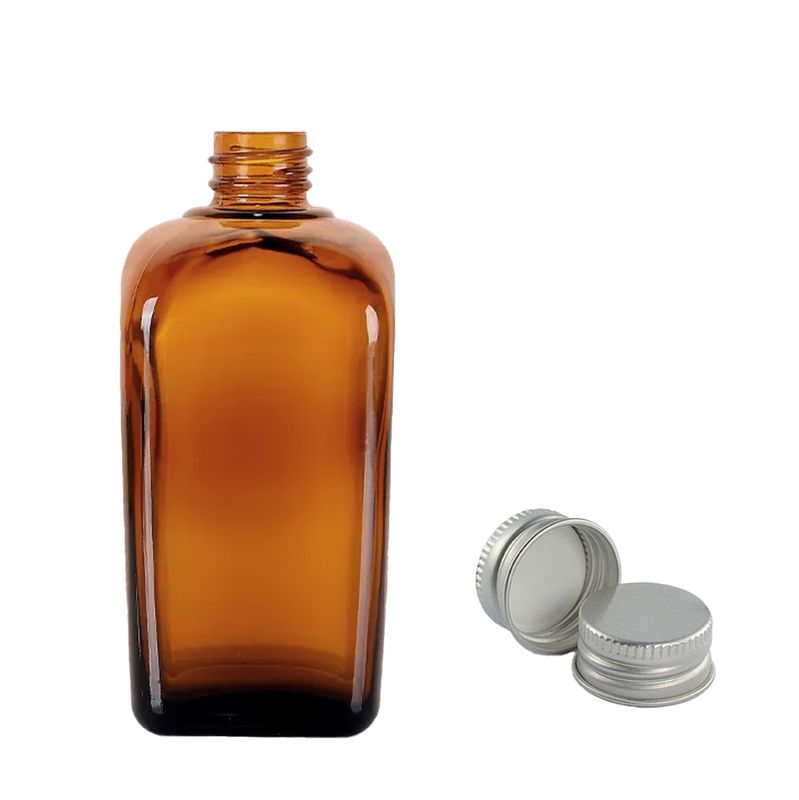 100ml Jantár Alkimista Flakon Alumínium kupakkal