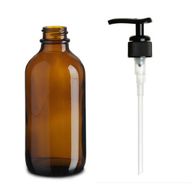 230ml Jantár Boston Üveg Pumpás Adagolóval