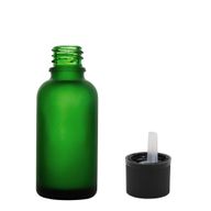 30 ml Matt Zöld Csepegtetős Palack Gyerekzáras Kupakkal