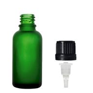 50 ml Matt Zöld Csepegtetős Palack Kupakkal