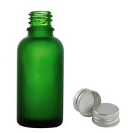 100 ml Matt Zöld Csepegtetős Palack with Alumínium Kupakkal