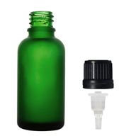 100ml Matt Zöld Csepegtetős Palack Kupakkal