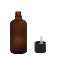 30 ml Matt Barna Csepegtetős Palack Gyerekzáras Kupakkal