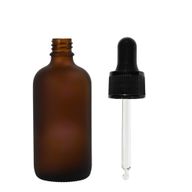 30ml Matt Barna Csepegtetős Palack Fekete Pipettával