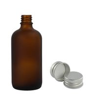 50 ml Matt Barna Csepegtetős Palack with Alumínium Kupakkal