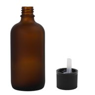 50 ml Matt Barna Csepegtetős Palack Gyerekzáras Kupakkal
