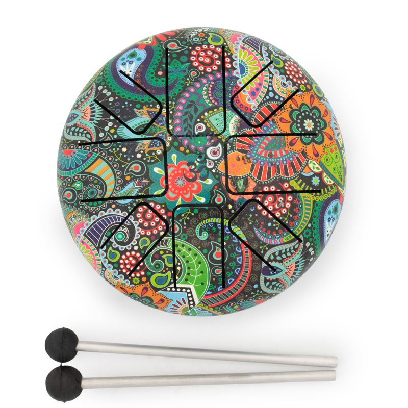 Acélnyelv dob - Mandala - 14cm