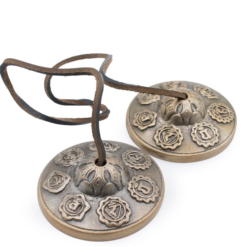 Tibeti Tingsha  - Hét chakra - cca. 7 cm