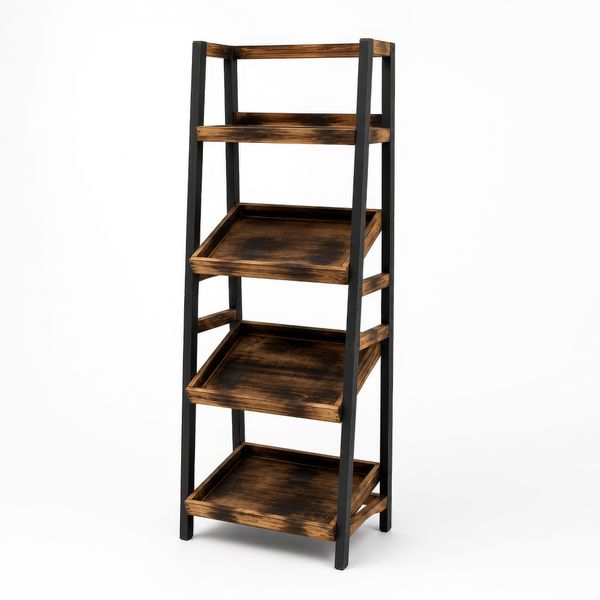 Display állvány döntött polcokkal (60x40x160 cm)