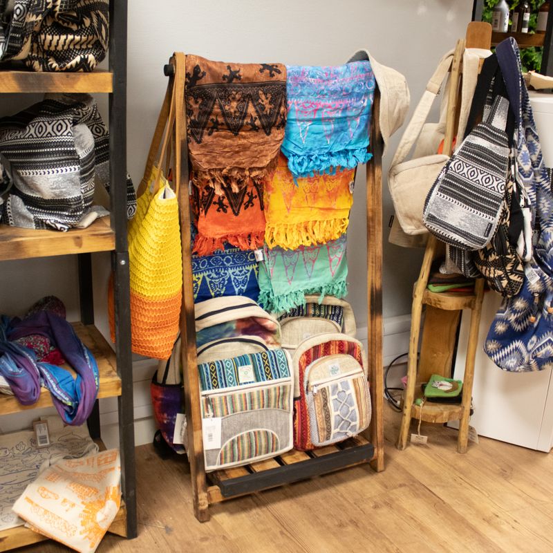 Összecsukható textil display állvány (60x42x120 cm)