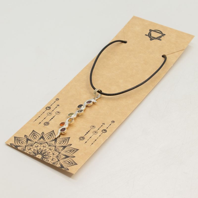 Indiai ezüstözött medál - Csakra