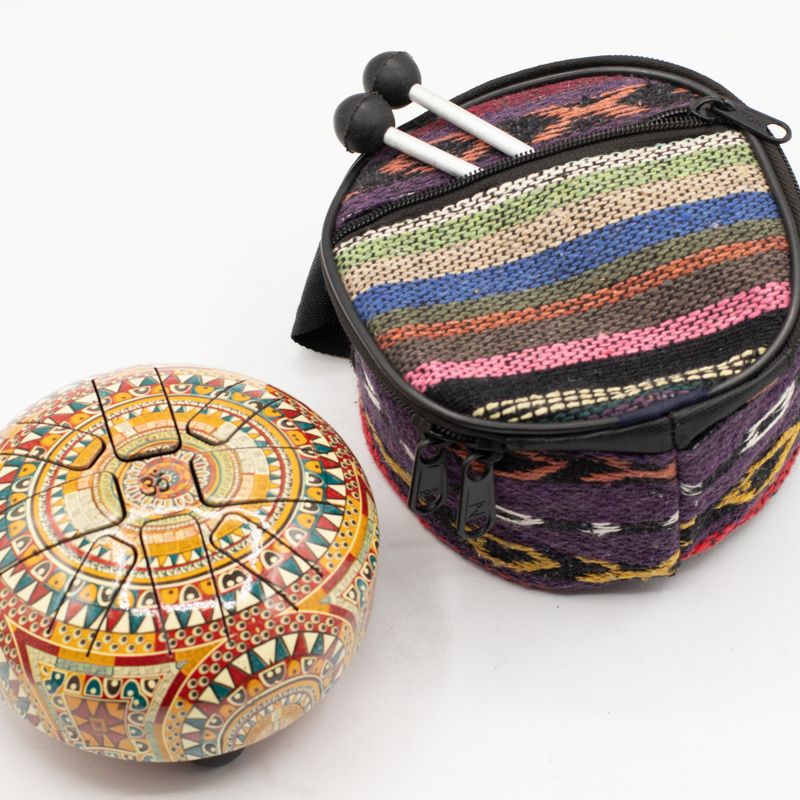 Acélnyelv dob - Mandala - 13cm