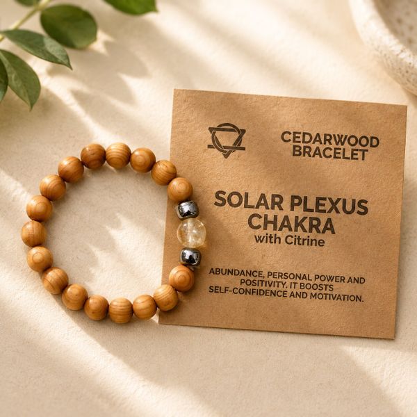 Cédrusfa Karkötők Chakra Kövekkel