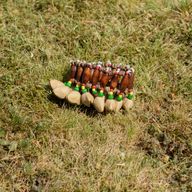 Kenari Shell kézi shaker - csörgő karkötő (15 darab)