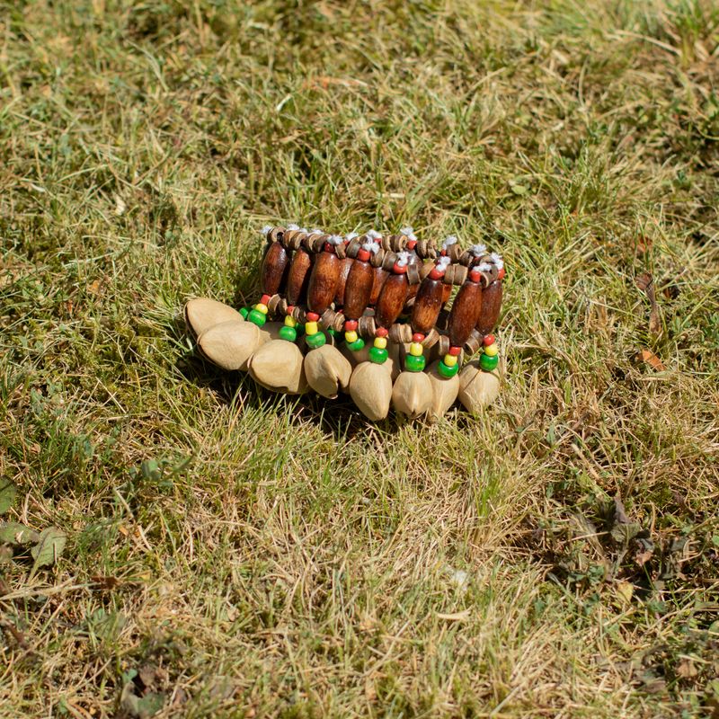 Kenari Shell kézi shaker - csörgő karkötő (15 darab)