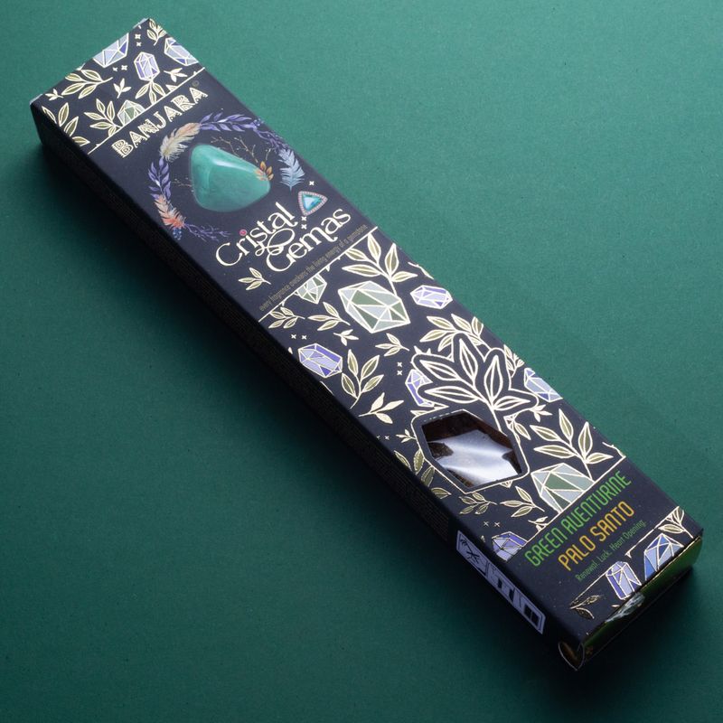 Banjara Kristály Drágakövek - Zöld Aventurin Palo Santo