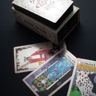 Ezüstfóliás Waite Tarot-kártya készlet - füzettel