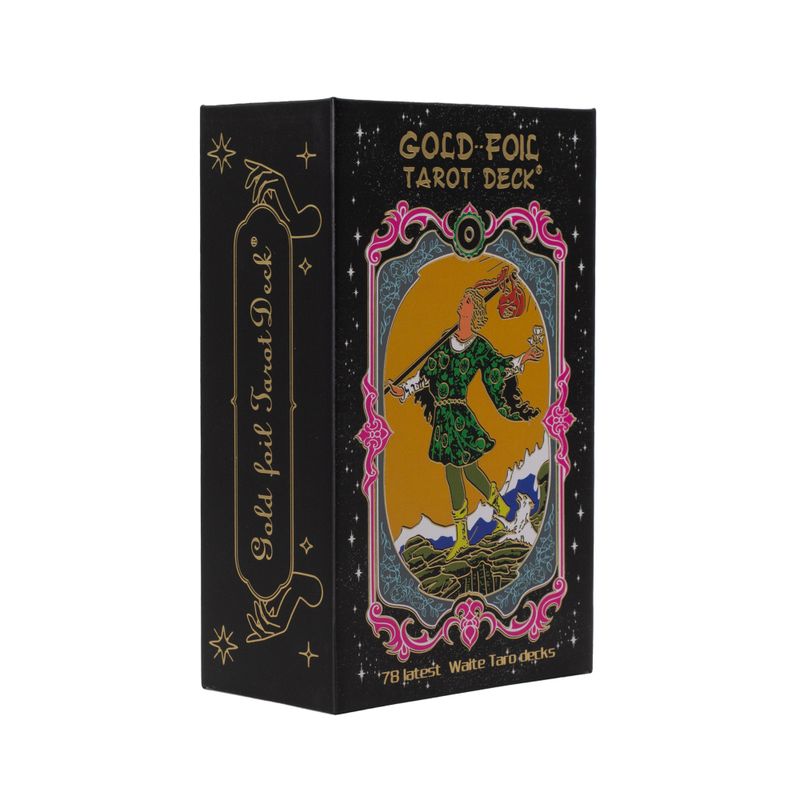 Aranyfóliás Tarot-kártya készlet - füzettel