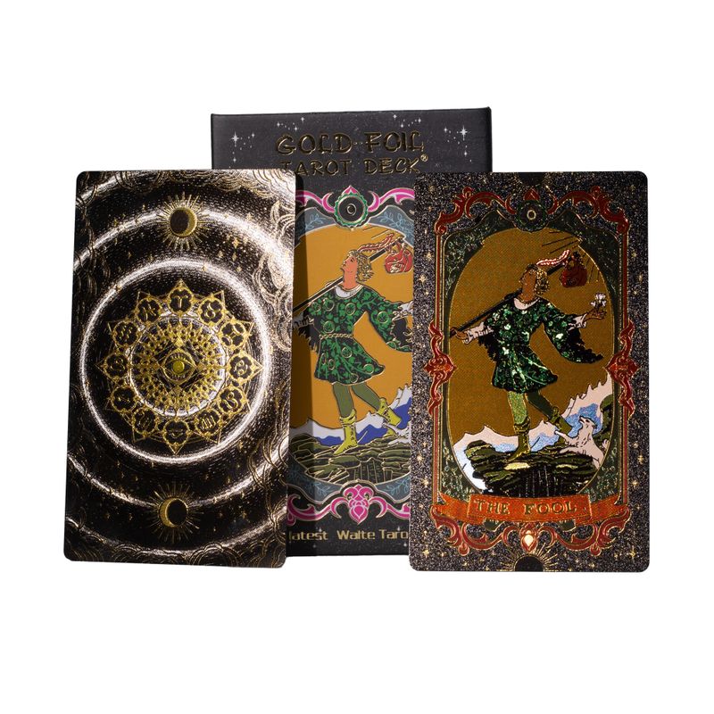 Aranyfóliás Tarot-kártya készlet - füzettel
