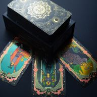 Aranyfóliás Tarot-kártya készlet - füzettel