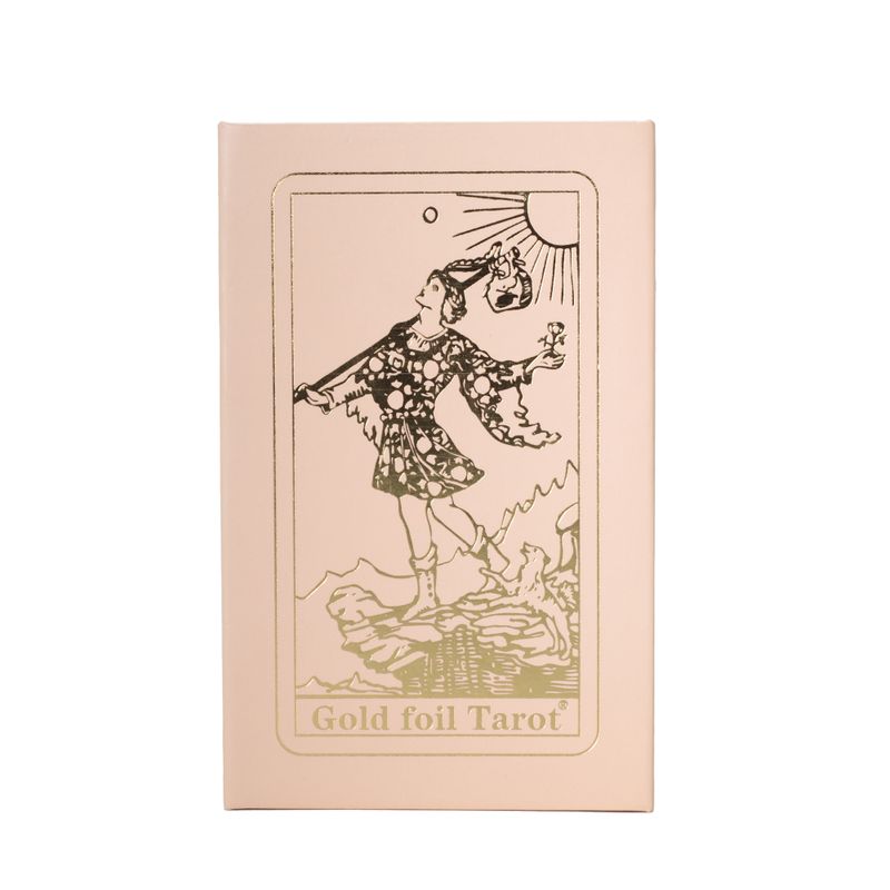 Rózsaszín doboz rubinfóliás Tarot-kártya ajándékkészlet - füzettel
