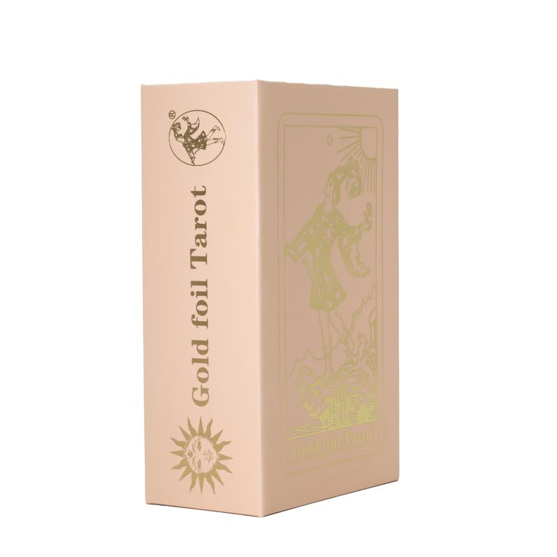 Rózsaszín doboz rubinfóliás Tarot-kártya ajándékkészlet - füzettel