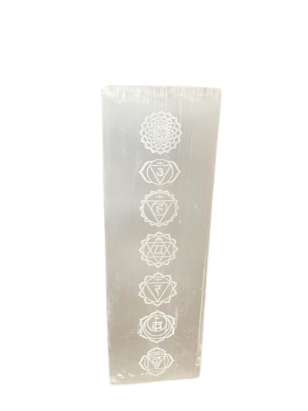 Szelenit Négyzetes Lámpa 25cm - Chakra
