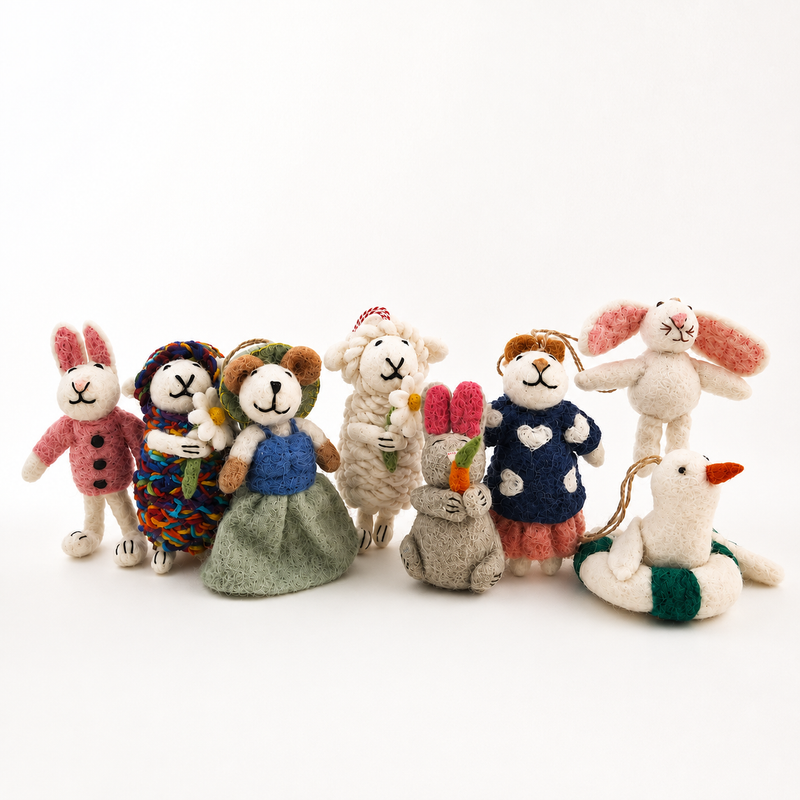 Filc táskadíszek - Kevert válogatás (Beyond Cute Charms)