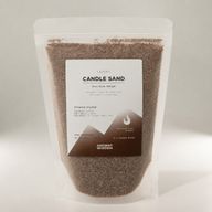 illatosított gyertya homok - Mocha barna - Vörös Kristály - 300 g