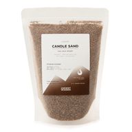 illatosított gyertya homok - Mocha barna - Vörös Kristály - 300 g