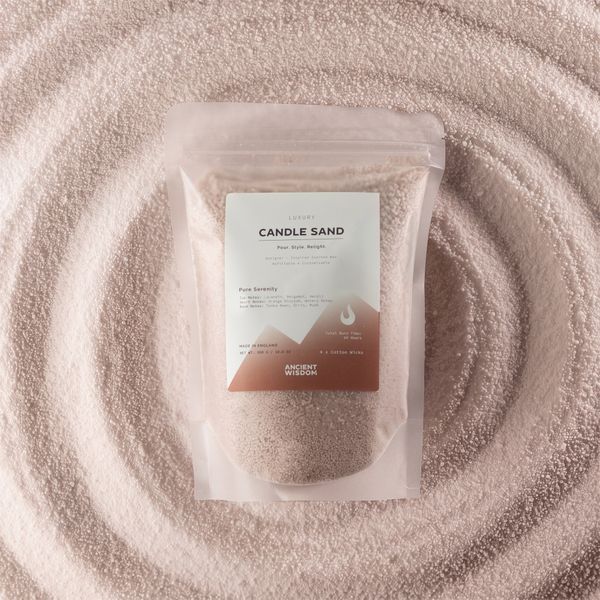 Illatos gyertyahomok - Bézs - Pure Serenity - 300g