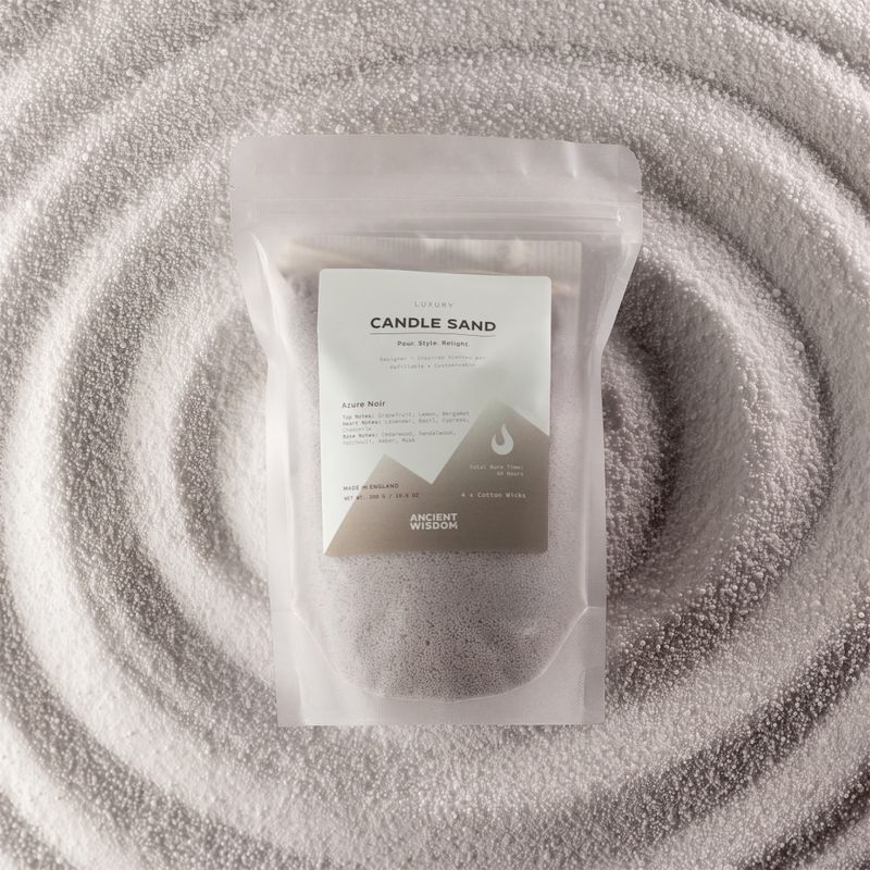 Illatos gyertya homok - Meleg szürke - Azure Noir - 300 g