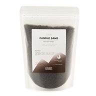 Illatosított gyertya homok - Fekete - Lelkes - 300 g