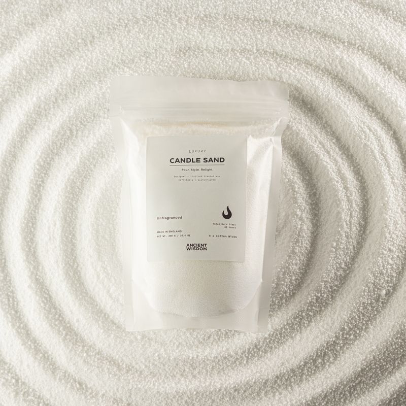 Illatmentes gyertyahomok - fehér - 300 g