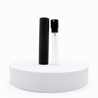 Parfümös üveg csavaros kupakkal - 10 ml - Fekete