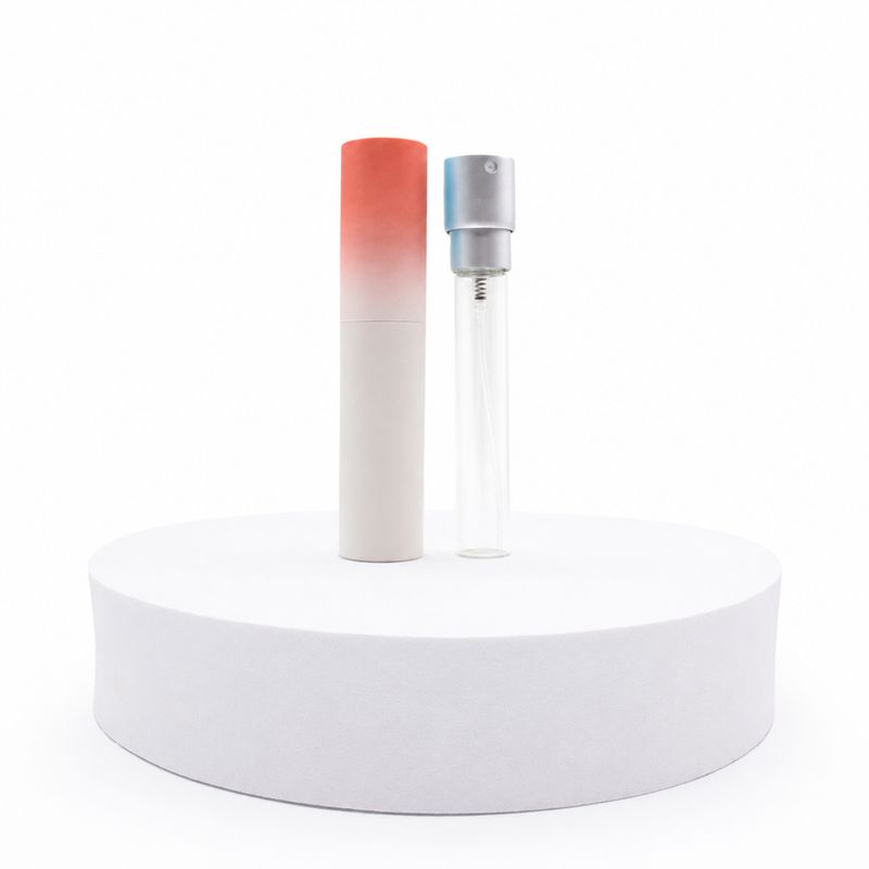 Csavaros parfümös üveg - 10 ml - Rózsaszín árnyalatú