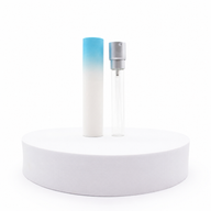 Parfümös üveg csavaros kupakkal - 10 ml - Kék árnyalatú