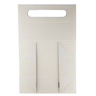 Lapra szerelhető ajándékdoboz - boros doboz formájú (33.5x10x10.5cm) - fehér
