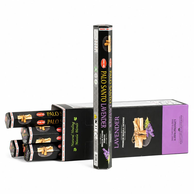 HEM Hexagonális Füstölő - Palo Santo Masala - Levendula