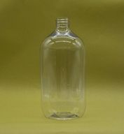 Átlátszó műanyag Boston flakon - 1000ml