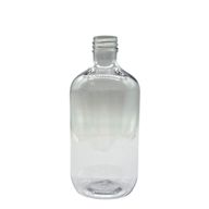 Átlátszó műanyag Boston flakon - 500ml