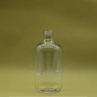 Átlátszó műanyag Boston flakon - 250ml