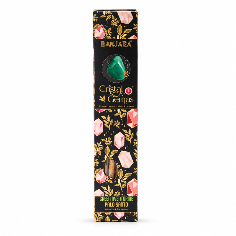 Banjara Cristal Gemas - Zöld aventurin Palo Santo