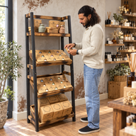 Természetes szójaviasz illatviasz kezdőcsomag 4 szintes állvánnyal