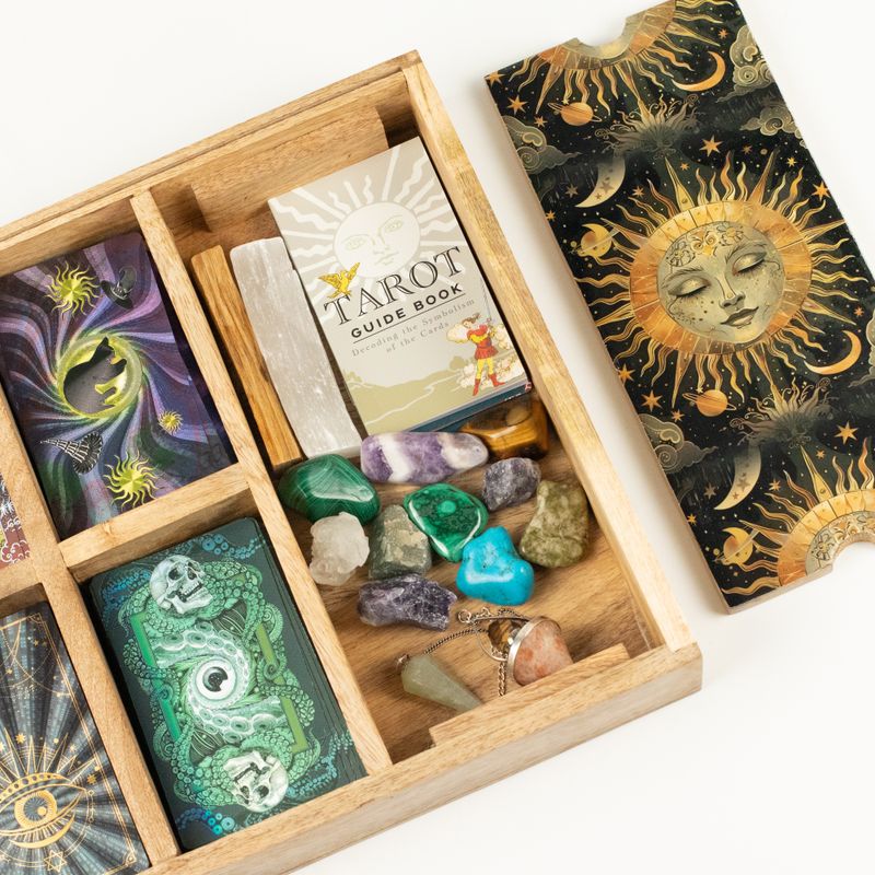Sun Goddess Tarot tálca kártyatartóval