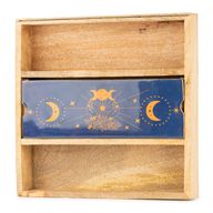 Kék holdfázis tarot tálca kártyatartóval