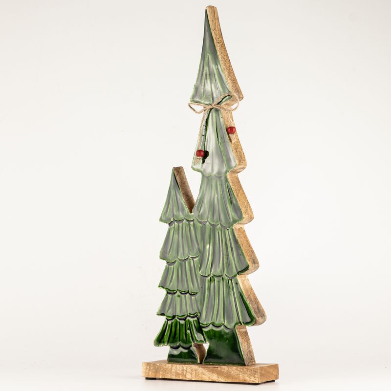 Lost in the Forest - Nagy - Iker zománcozott fák - (45x15x2.5cm)